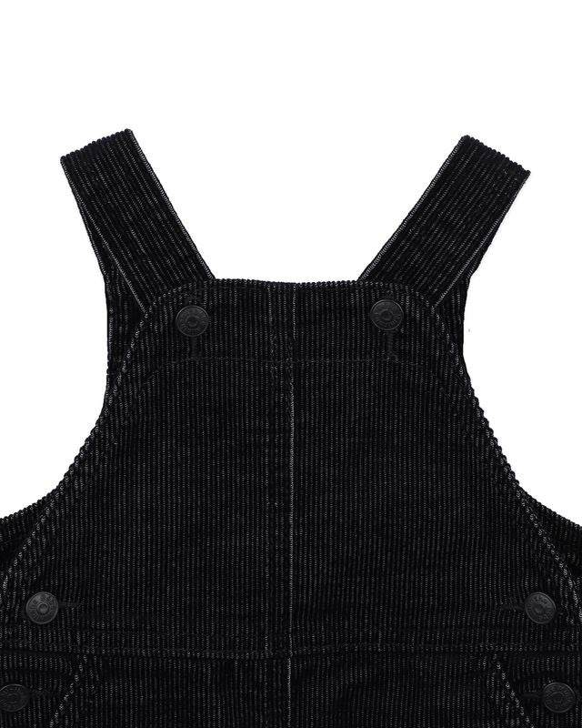 Hunter Cord Overalls - Washed Black
