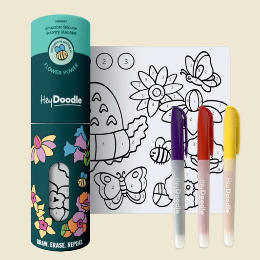 Flower Power Mini Colouring & Doodle Mat