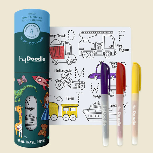 Toot Toot Mini Colouring & Doodle Mat