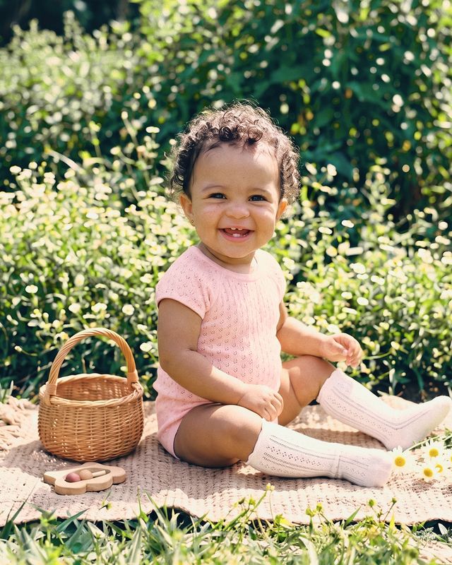 Willa Organic Knit Pointelle Bodysuit