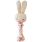 Baby Bunny Stick Rattle - Rose Garden