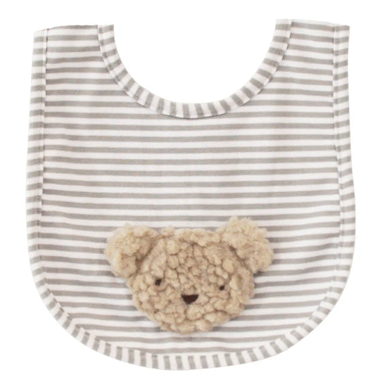 Sherpa Bear Bib - Oatmeal