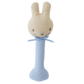Linen Bunny Stick Rattle - Blue