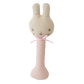 Linen Bunny Stick Rattle - Pink