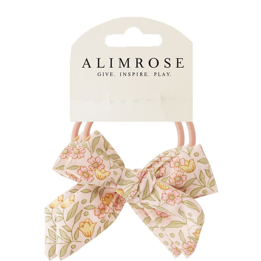 Bow Hair Tie Set - Blossom Lily Pink