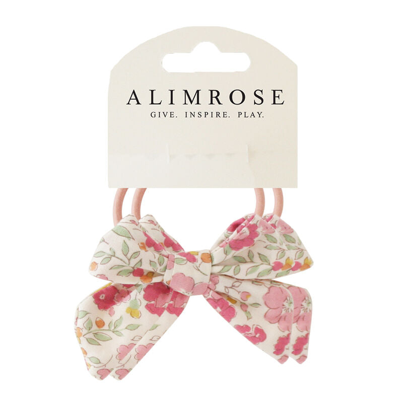 Bow Hair Tie Set - Rose Garden