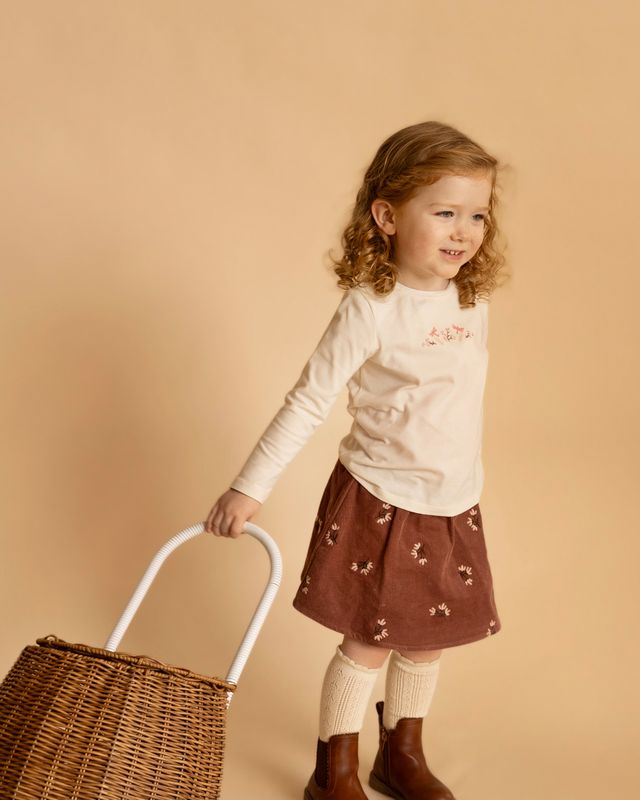 Dragonfly  L/S Tee - Cream