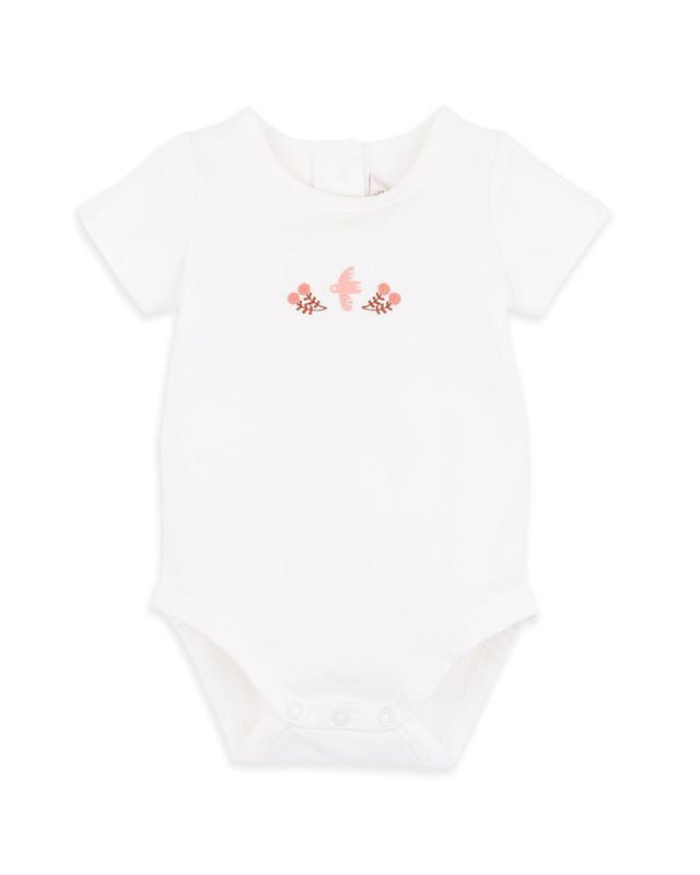 Songbird Embroidered Bodysuit - Cloud