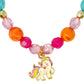 Unicorn Rainbow Charm Necklace & Bracelet Set