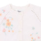 Fern Hand Emb.  Cardigan - Cloud
