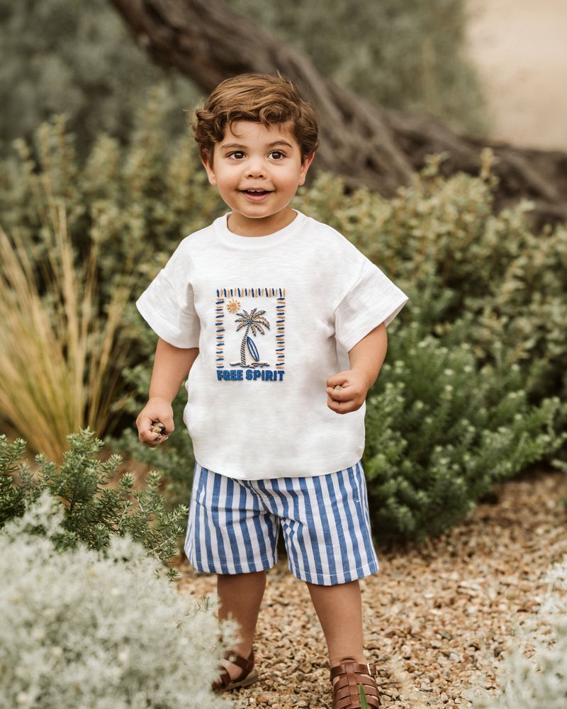Havanna Stripe Shorts - Blue