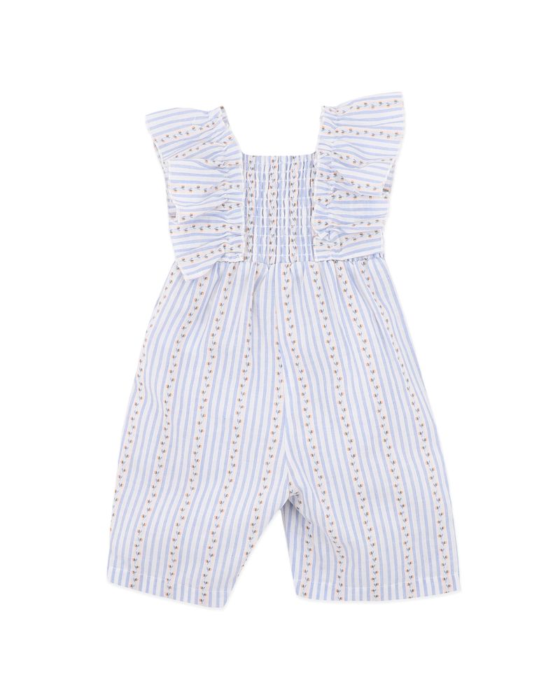 Piccolina Stripe Playsuit - Blue/White Stripe