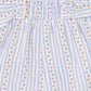 Piccolina Stripe Playsuit - Blue/White Stripe