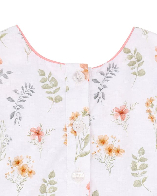 Gemma Shirred Dress - Gemma Print