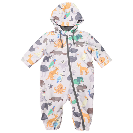 Australian Animal Rain Suit - Grey
