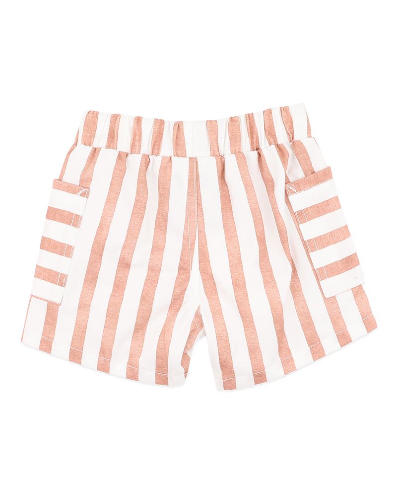 Max Stripe Shorts - Caramel Stripe