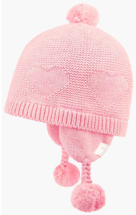 Toshi Organic Earmuff Heart Beanie - Pearl