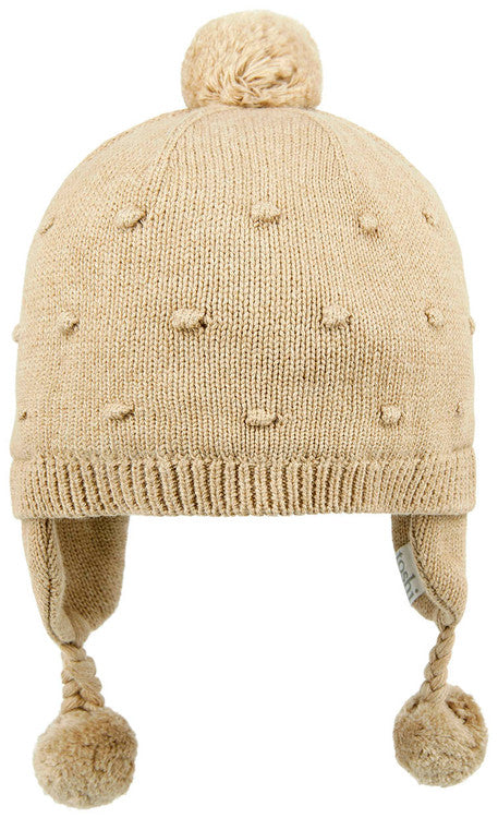 Toshi Organic Earmuff Popcorn Beanie - Driftwood