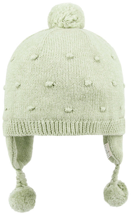 Toshi Organic Earmuff Popcorn Beanie - Mist