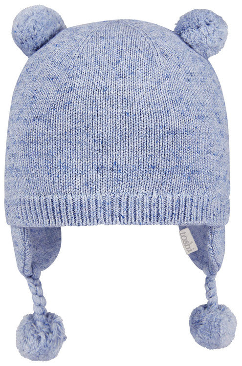 Toshi Organic Earmuff Snowy Beanie - Ocean