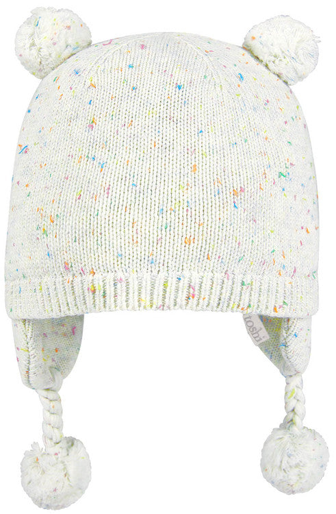 Toshi Organic Earmuff Snowy Beanie - Snowflake