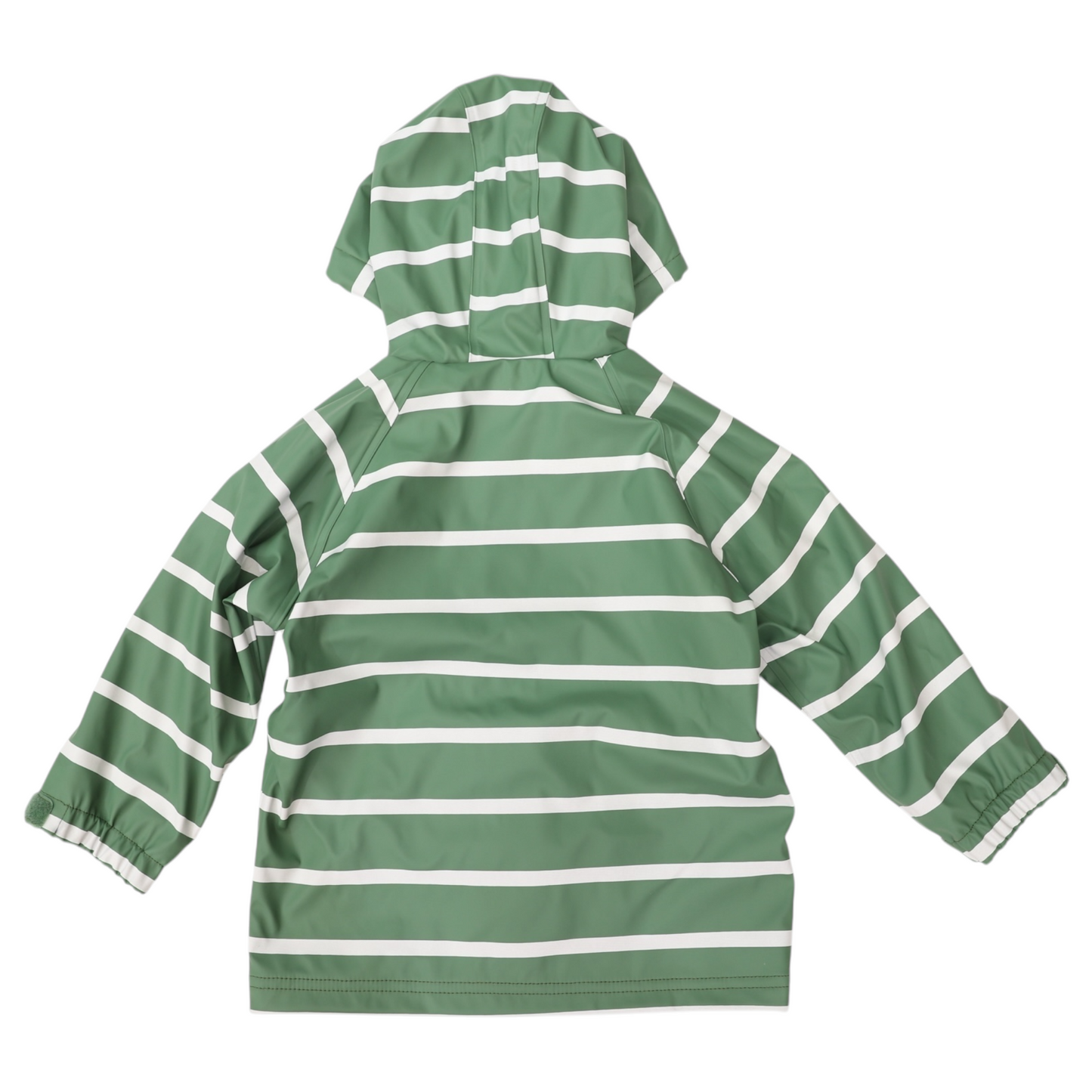 Striped Colour Change Raincoat - Green