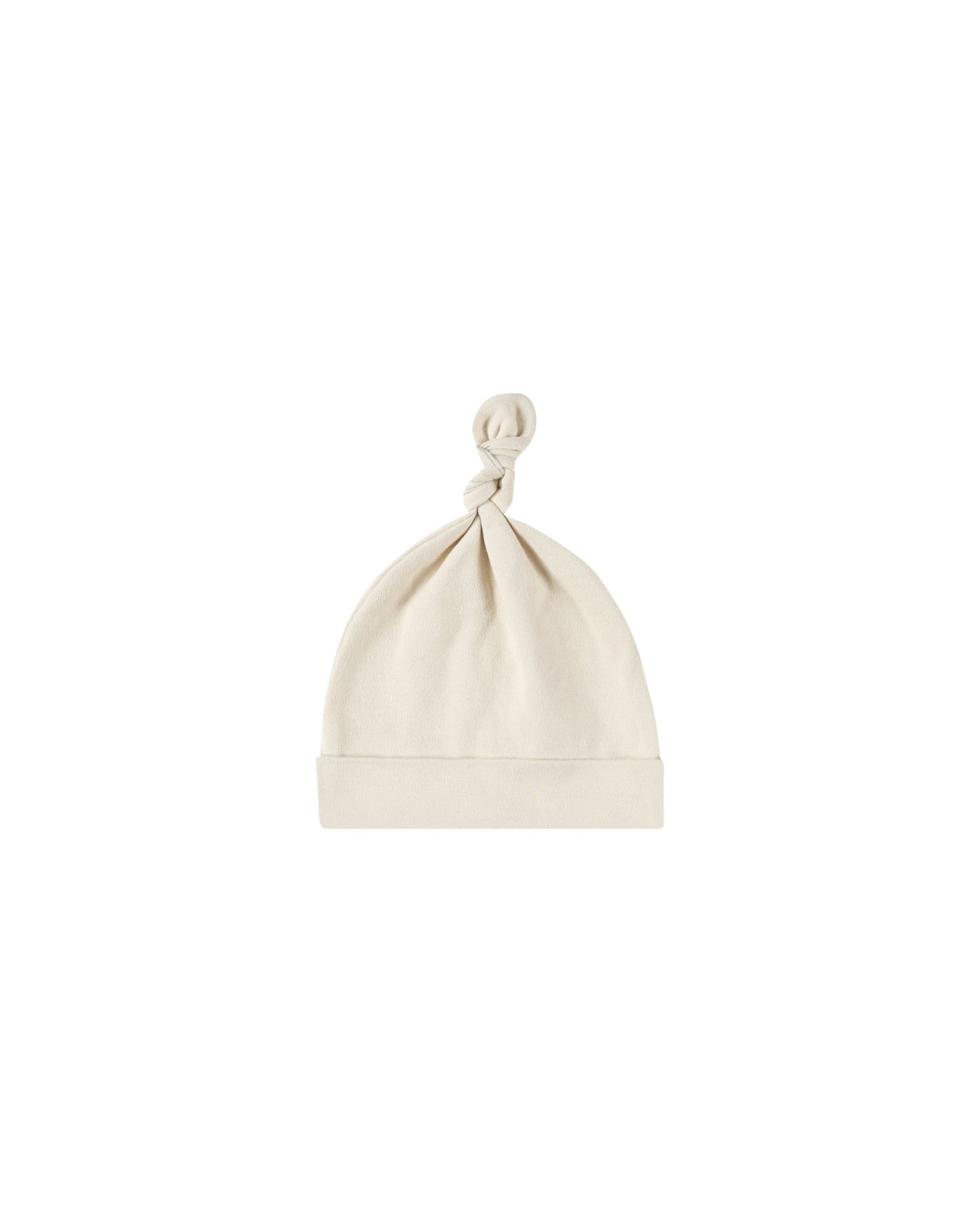 Quincy Mae Knotted Baby Hat Natural 0-6M