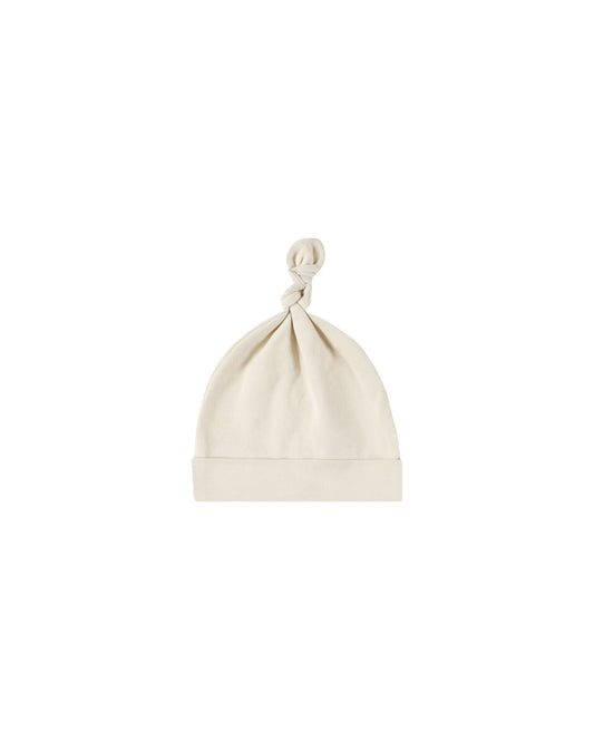 Quincy Mae Knotted Baby Hat Natural 0-6M