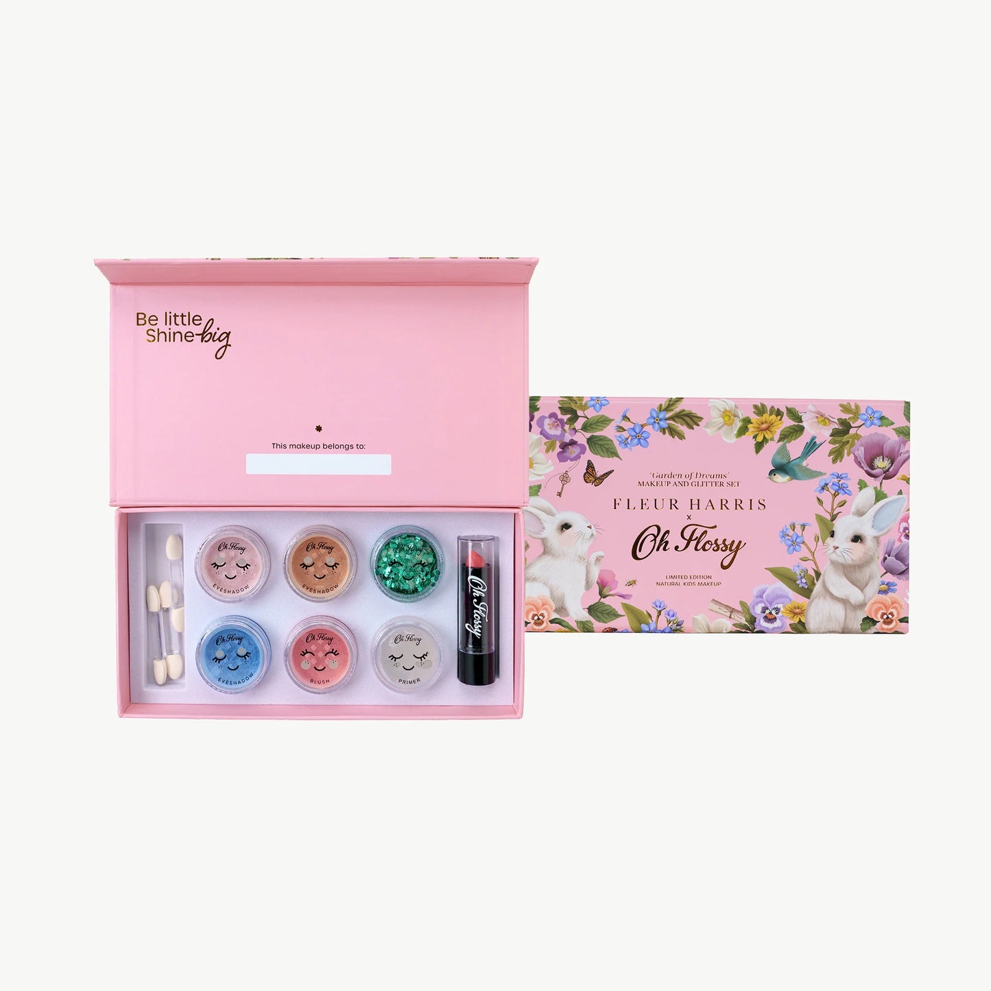 Oh Flossy  Fleur Harris - Garden of Dreams Collection Deluxe Makeup & Glitter Set