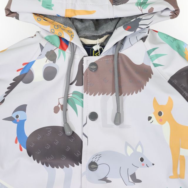 Raincoat Australian Animal - Grey