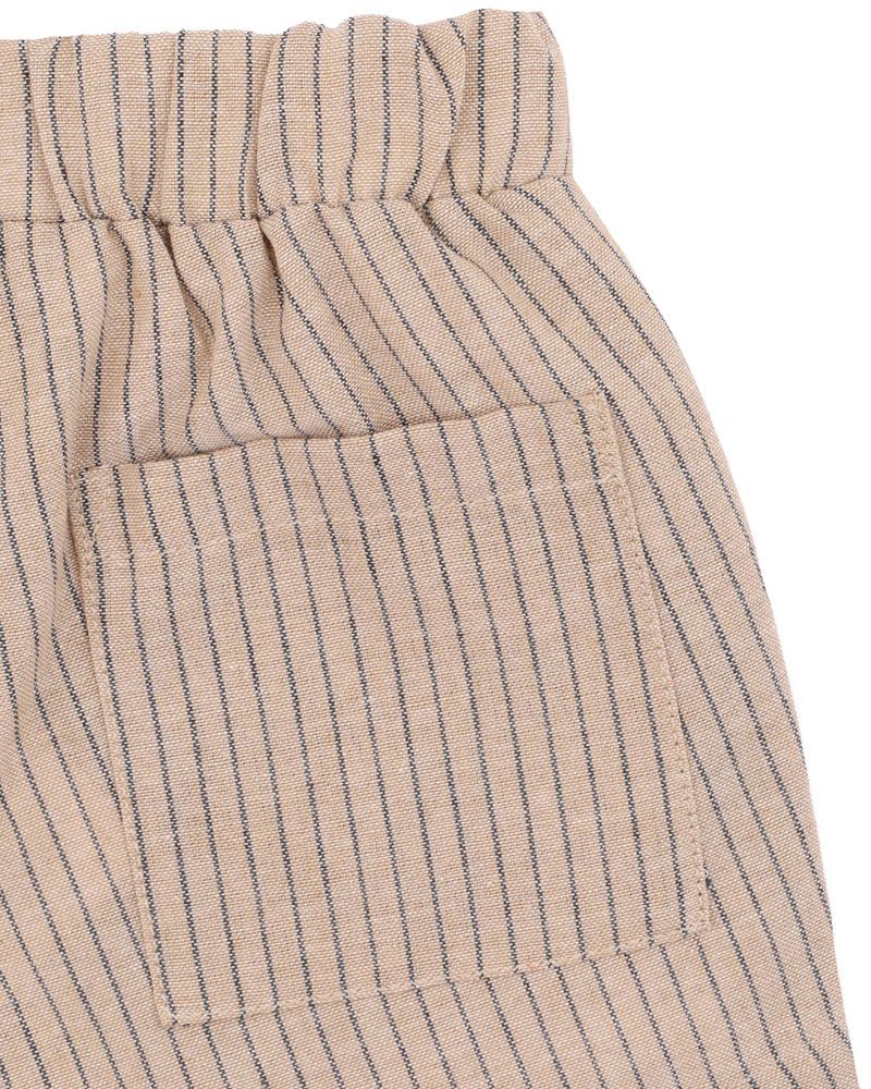 Evan Stripe Shorts - Stone Stripe