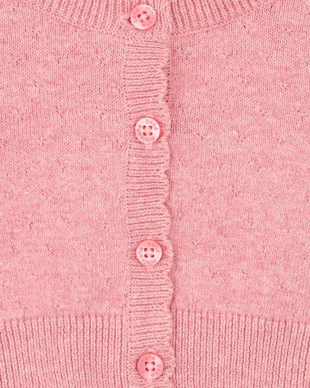 Anya Cropped Cardigan - Coral Pink