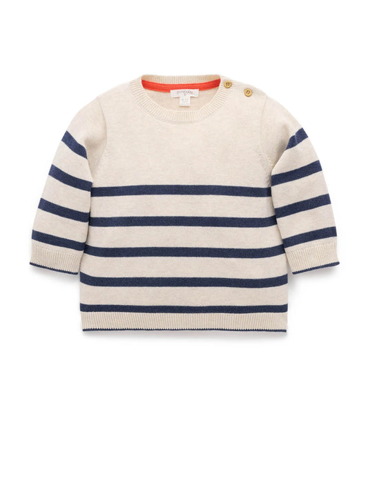 Classic Striped Jumper - French Navy Stripe