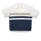 Knitted Polo - Textured Stripe