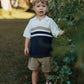 Knitted Polo - Textured Stripe