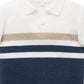 Knitted Polo - Textured Stripe