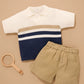 Knitted Polo - Textured Stripe