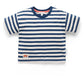 Heavy Weight Oversized Tee - Marine Stripe