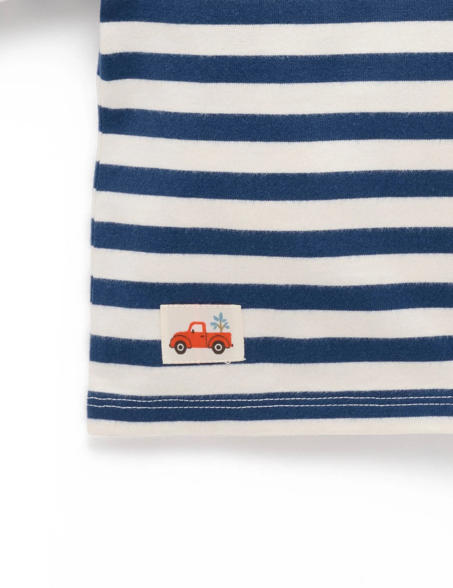 Heavy Weight Oversized Tee - Marine Stripe
