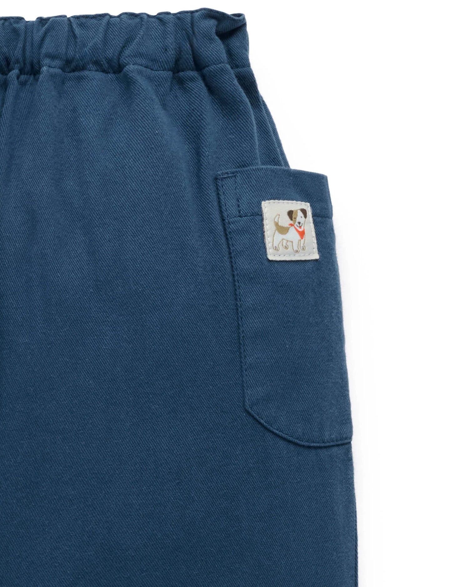 Pull on Baggy Pants - French Navy