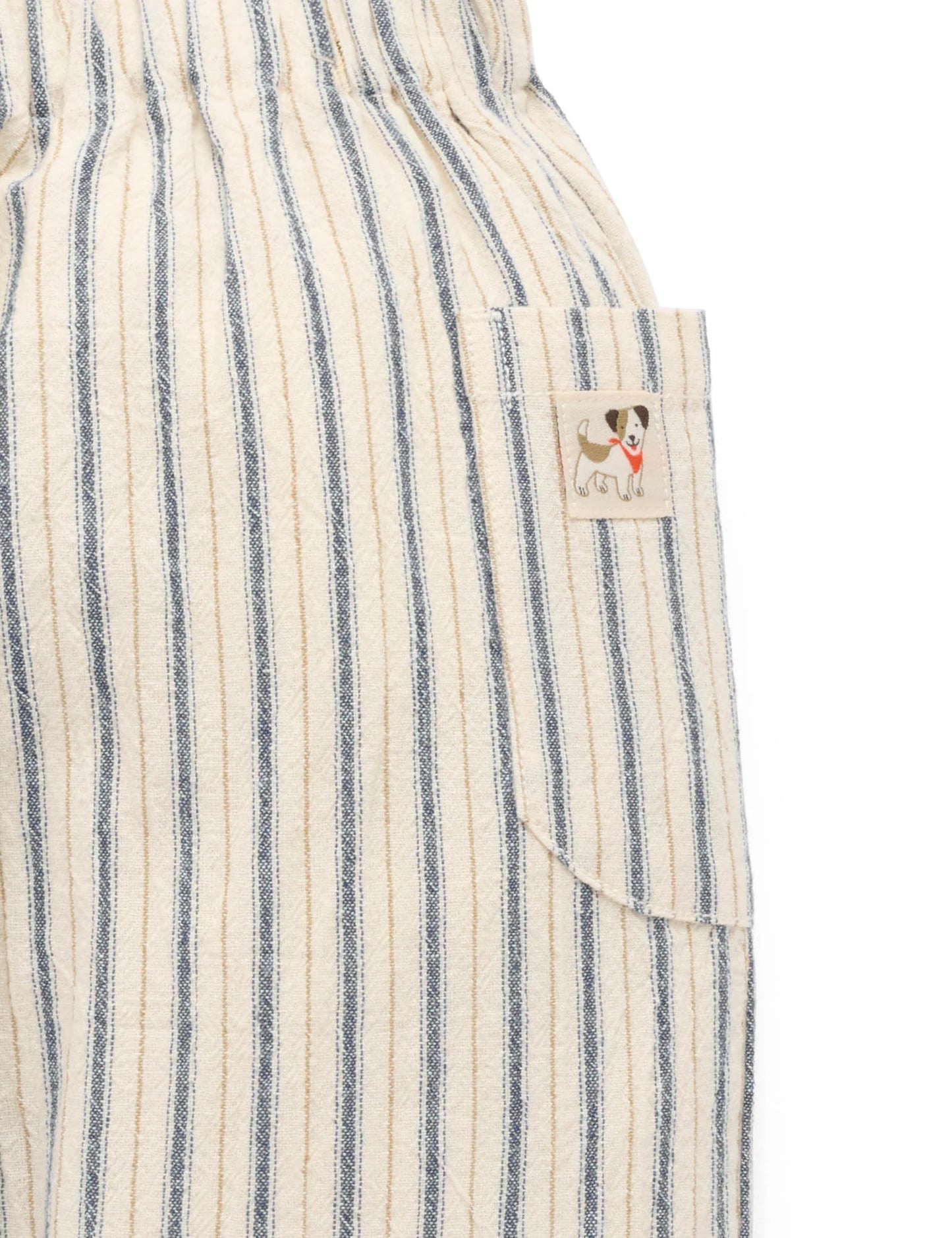 Pull on Baggy Pant - Ticking Stripe