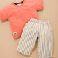 Pull on Baggy Pant - Ticking Stripe
