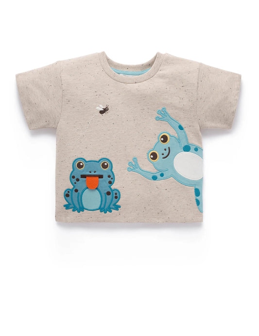 Catching Flies Relaxed Tee - Oatmeal Neppy