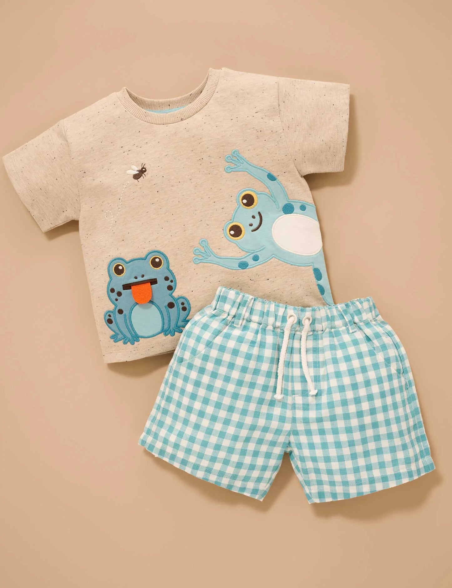 Catching Flies Relaxed Tee - Oatmeal Neppy