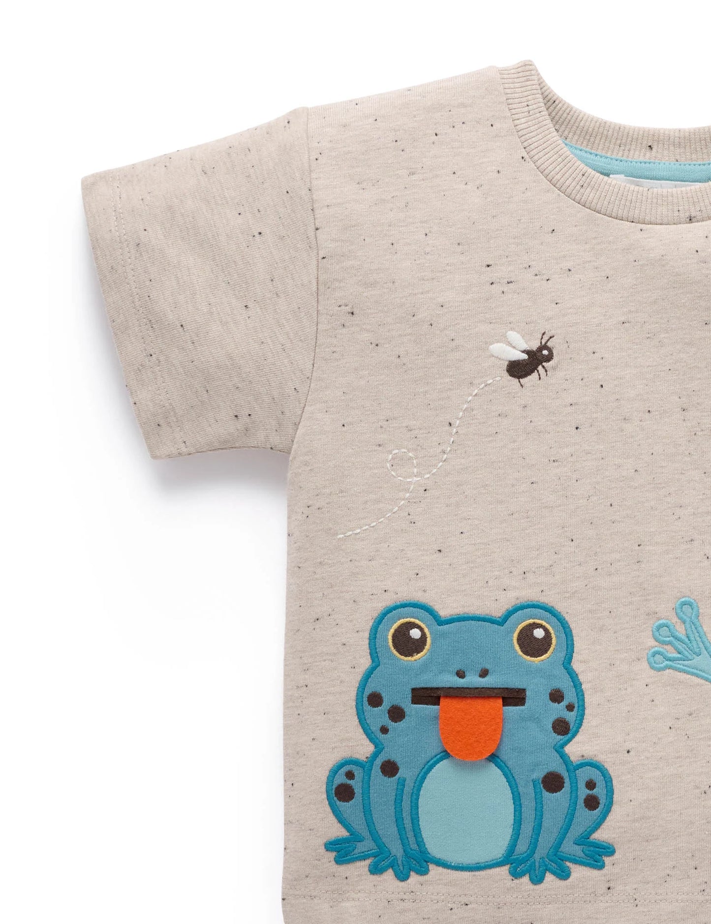 Catching Flies Relaxed Tee - Oatmeal Neppy