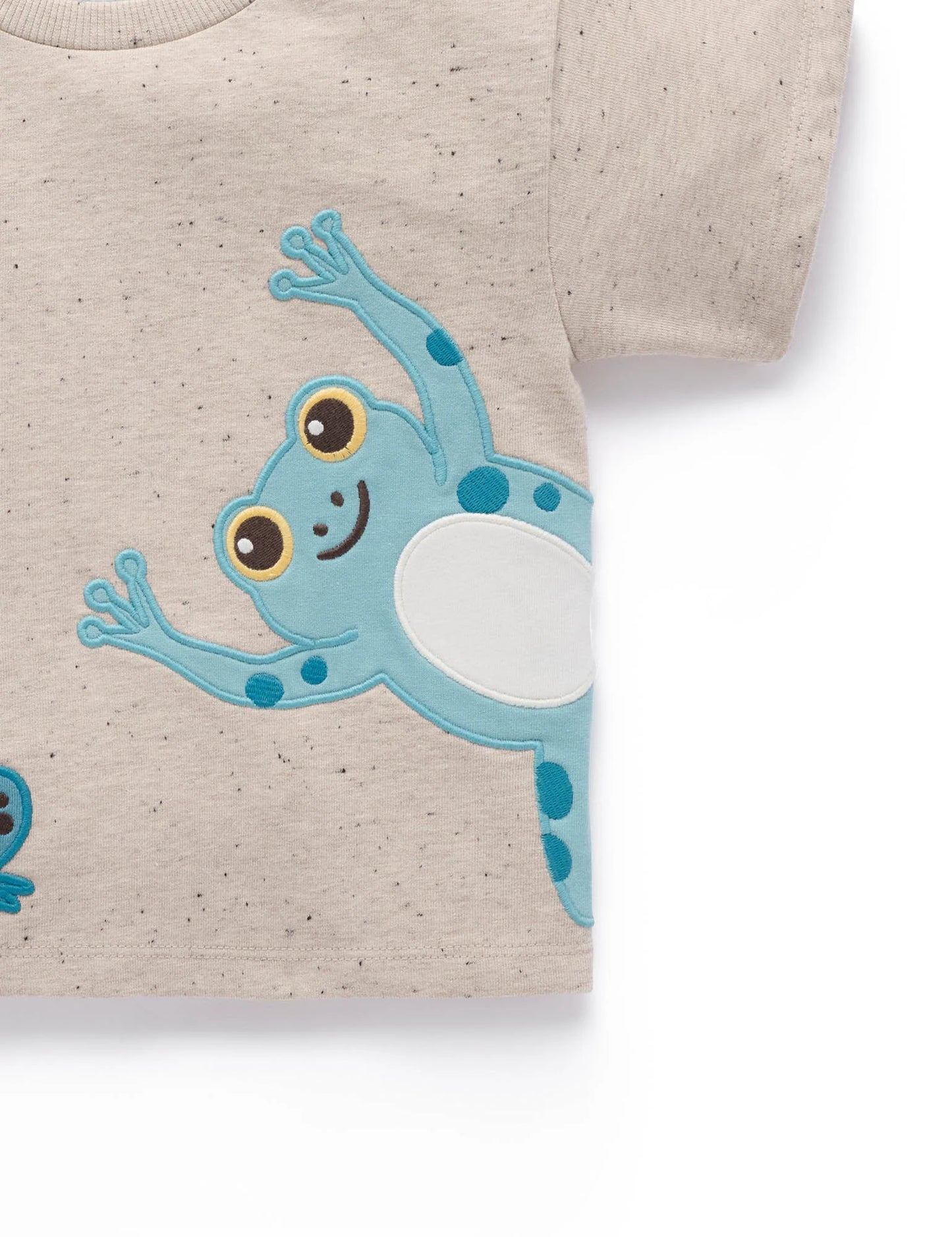 Catching Flies Relaxed Tee - Oatmeal Neppy