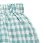 Pull on Gingham Shorts - Kingfisher Stripe
