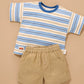 Striped Relaxed Tee - Bluejay Stripe