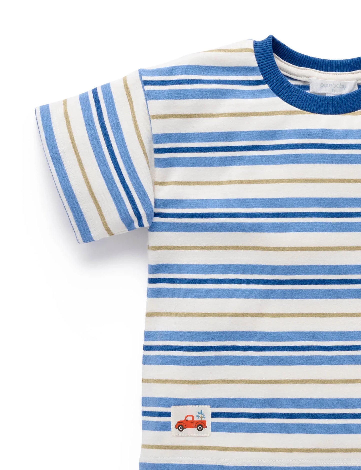 Striped Relaxed Tee - Bluejay Stripe