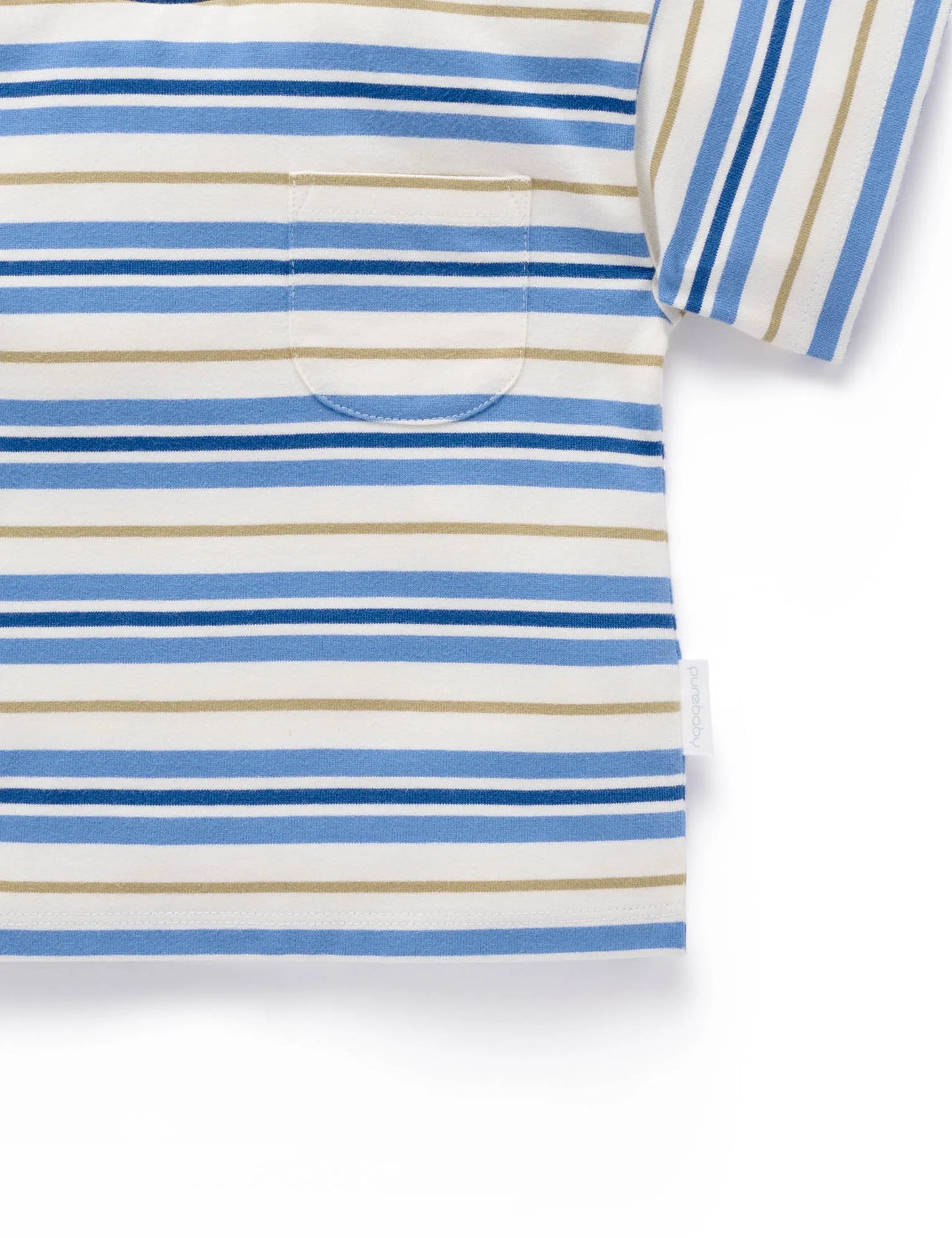 Striped Relaxed Tee - Bluejay Stripe
